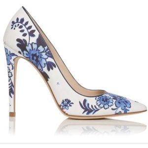 L.K. Bennett delft blue pumps 8.5